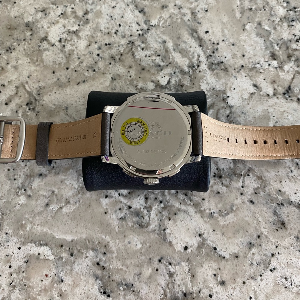 NWOT men’s (or women’s) Coach “Bleecker” Green Dial chronograph watch - Picture 9 of 13